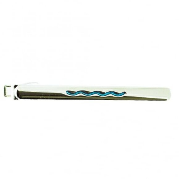 *3 FOR $9* NEW Brent Morgan Neckwear Religious Fish Wave Cufflinks Tie Clip Tin - Picture 4 of 5